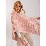 Wool Fashion Italia Poncho-AT-PN-2347.68-light pink | Shoptok.si