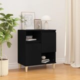  Komoda crna 60 x 35 x 70 cm od konstruiranog drva | shoptok.hr