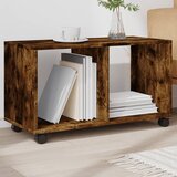 vidaXL Pokretni ormarić boja hrasta 72x33x42,5 cm konstruirano drvo Cijene