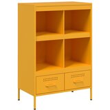 Furnova Visoka omara gorčično rumena 68x39x101,5 cm jeklo, (21954803) | Shoptok.si