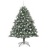 vidaXL Umestno božično drevo med 300 LED Zelena 126 x 126 x 180 cm | Shoptok.si