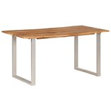 The Living Store Jedilna miza 154x80x76 cm trden akacijev les - Jedilna Miza, (21837062) | Shoptok.si