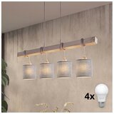 Brilagi LED luster na sajli NUBILA 4xE27/60W/230V siva Cene