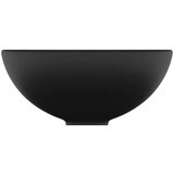 vidaXL Luksuzni okrugli umivaonik mat crni 32,5 x 14 cm keramički Cijene