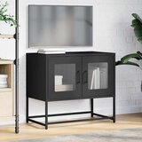 TV ormarić crni 68x39x60,5 cm hladno valjani čelik | shoptok.hr