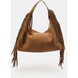 Sinsay Hobo torba od imitacije brušene kože s resama | shoptok.hr