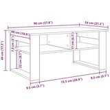  Stolić za kavu Sonoma hrast 96 x 54 x 44 cm Konstruirano drvo | shoptok.hr