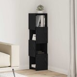 Kutni ormarić Crni hrast 25,5x25x102cm Konstruirano drvo | shoptok.hr