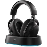 bežične gaming slušalice V9 turbo 60mm/Tri-mode/2000mAh/Steel black + charging dock rgb