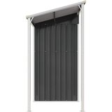  Vrtna kućica s produženim krovom antracit 277x107x181cm čelik | shoptok.hr