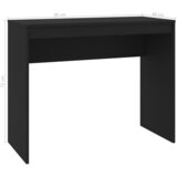 Maison Chic Pisalna miza - pisarniška miza - Računalniška miza črna 90x40x72 cm inženirski les, (21785055) Cene