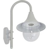 vidaXL Vrtna zidna svjetiljka E27 42 cm aluminijska bijela | shoptok.hr