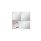 Hanah home ogledalo rectangular 80x80 silver | ePonuda.com