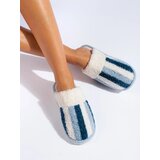 Shelvt Warm striped slippers | Shoptok.si