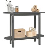  Konzolni stol sivi 110 x 40 x 80 cm od masivne borovine | shoptok.hr