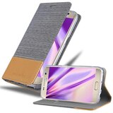 Cadorabo Ohišje, združljiv s Samsungom v svetlo sivo rjavi barvi - zaščitni pokrov z magnetnim zapiranjem, stoječo funkcijo in režo za kartico, (20570509) | Shoptok.si