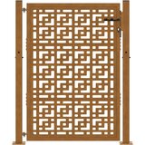  Vrtna vrata 100x125 cm Otporna na vremenske uvjete Čelična Križni Dizajn | shoptok.hr