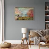  Slika - Claude Monet – Boat on the Seine 90x60 U prirodnom drvenom okviru | shoptok.hr