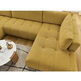 Bobochic Paris Senf žuta sklopiva/s prostorom za odlaganje kutna garnitura (s desnim kutom/u obliku slova "U") Fuji – | shoptok.hr