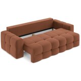 Makamii Raztegljiva sedežna garnitura iz tkanine bouclé v barvi terakote 255 cm Milu – | Shoptok.si