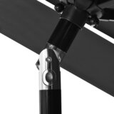  Vrtni suncobran s 3 razine i aluminijskim stupom 2,5 m antracit | shoptok.hr