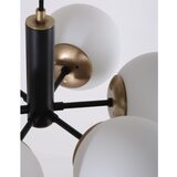 Squid Lighting črna viseča svetilka s steklenim senčilom ø 56 cm daisy | Shoptok.si