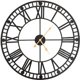  Starinski zidni sat s kvarcnim mehanizmom metalni 60 cm XXL | shoptok.hr
