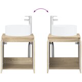  Umivaonik s policom za zid Hrast sonoma 49,5 x 44,5 x 65,5 cm | shoptok.hr