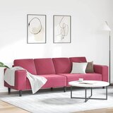 vidaXL Set sofe boja crnog vina Baršun | shoptok.hr