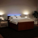 vidaXL Box spring postelja z vzmetnico roza 160x200 cm žamet | Shoptok.si