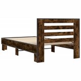  Okvir krevet boja hrasta 90 x 190 cm konstruirano drvo i metal | shoptok.hr