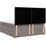  Krevet s oprugama i madracem smeđesivi 180x200 cm tkanina | shoptok.hr