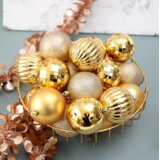 Tutumi Set ružičastih božićnih kuglica 34 komada SYSD1688-026 | shoptok.hr