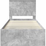  Krevetna konstrukcija Beton 90 x 200 cm Čvrsto borovo drvo | shoptok.hr