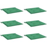  Jastuci za vrtne stolice 6 kom zeleni 40 x 40 x 4 cm od tkanine | Eponuda.com