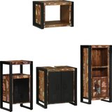 vidaXL Komplet pohištva za kopalnico 4 pcs Trden recikliran les | Shoptok.si