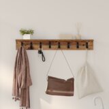vidaXL Vješalica za kapute na zidu Staro drvo 80 x 10.5 x 10.5 cm | shoptok.hr