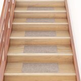 vidaXL Samoljepljivi otirači za stepenice 15 kom 60 x 25 cm krem | shoptok.hr