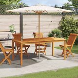  Vrtni blagovaonski stol 180 x 90 x 75 cm masivno bagremovo drvo | shoptok.hr