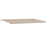  Skrovita tenda Bež 600 × 300 cm Poliester i aluminij | shoptok.hr