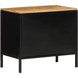  Noćni ormar Smeđa i crna 50 x 30 x 45 cm Čvrsto drvo manga | shoptok.hr