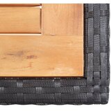  17-dijelni vrtni blagovaonski set od poliratana crni | Eponuda.com