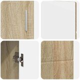  Kreveta s policom FLORIN Sonoma hrast 88,5 x 30,5 x 55,5 cm | Shoptok.si