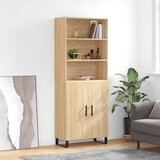 vidaXL Visoka komoda hrasta sonome 69 5x34x180cm od konstruiranog drva Cijene