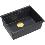 Quadron granitni umivalnik Logan 100 Black Metallic Cene