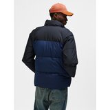 Hummel Muška jakna Hmlpuff jacket short sportswear, Tamnoplavo-crna