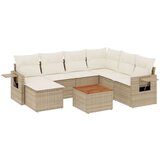 vidaXL 8-dijelni set vrtnih sofa od poliratana s jastucima bež | shoptok.hr
