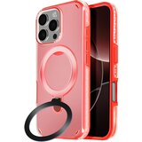 AVIZAR Trdo ohišje MagSafe za iPhone 16 Pro Max z zložljivim stojalom, Rdeča, (5000012977) | Shoptok.si