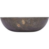 vidaXL Umivaonik sivi Ø 40 x 12 cm mramorni | shoptok.hr