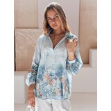 DStreet Koszula damska oversize w kwiaty KWIACYNTA niebieska | Shoptok.si